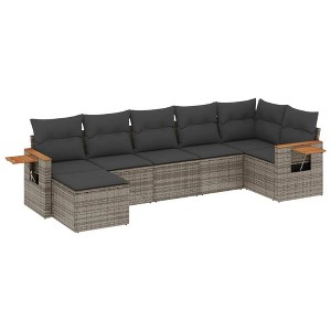 vidaXL Garden Sofa Set Grey - 1 of 4