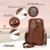 Mini Cell Phone Purse, PU Leather Small Crossbody Bags for Women, Lightweight Cute Purses - 4 of 4
