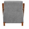 NicBex Modern Accent Chair with Foam Seat Cushion Solid Wood Luxury Living Room Chair for Bedroom, Gray - 2 of 4
