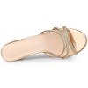 Allegra K Women's Rhinestone Strappy Heel Mules - 4 of 4