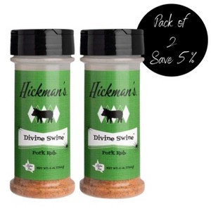 Fat Boy Hickman's BBQ 4 oz Divine Swine Pork Rub - Pack of 2 - 1 of 4