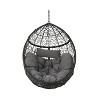 Christopher Knight Home Kylie Outdoor Wicker Hanging Basket Chair with Cushion - 4 of 4