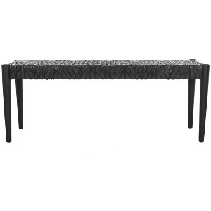 Bandelier Leather Weave Bench  - Safavieh - 1 of 4