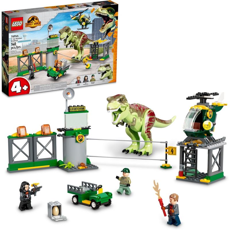 LEGO Jurassic World T. rex Dinosaur Breakout Toy Set 76944, 1 of 8