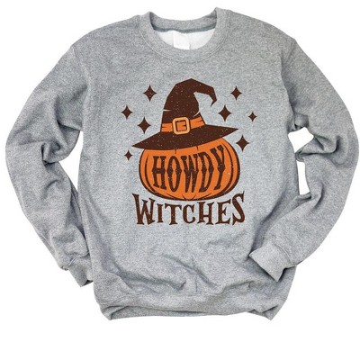 Simply Sage Market Women's Graphic Sweatshirt Howdy Witches Stars