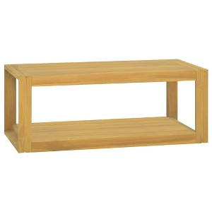 VidaXL Wall-mounted Bathroom Cabinet 35.4"x17.7"x13.8" Solid Wood Teak - 1 of 4