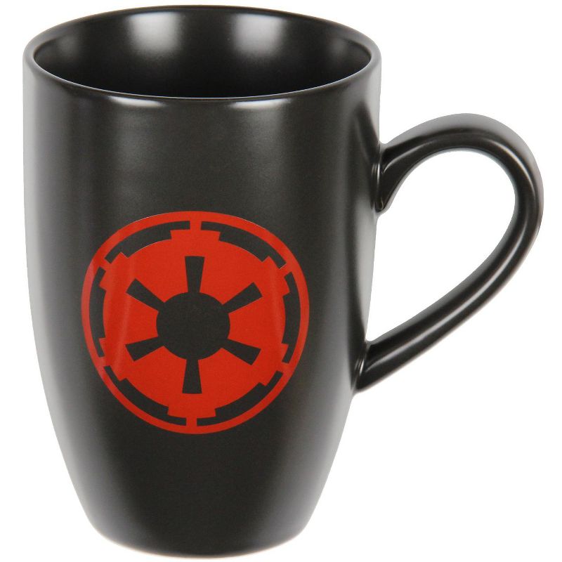 Star Wars Imperial Logo Mug 16oz Sith Empire Ceramic Tea Coffee Cup Black, 1 of 4