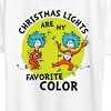 Women's - The Cat in the Hat - Christmas Lights Are My Favorite Color Short Sleeve Graphic T-Shirt - 2 of 4