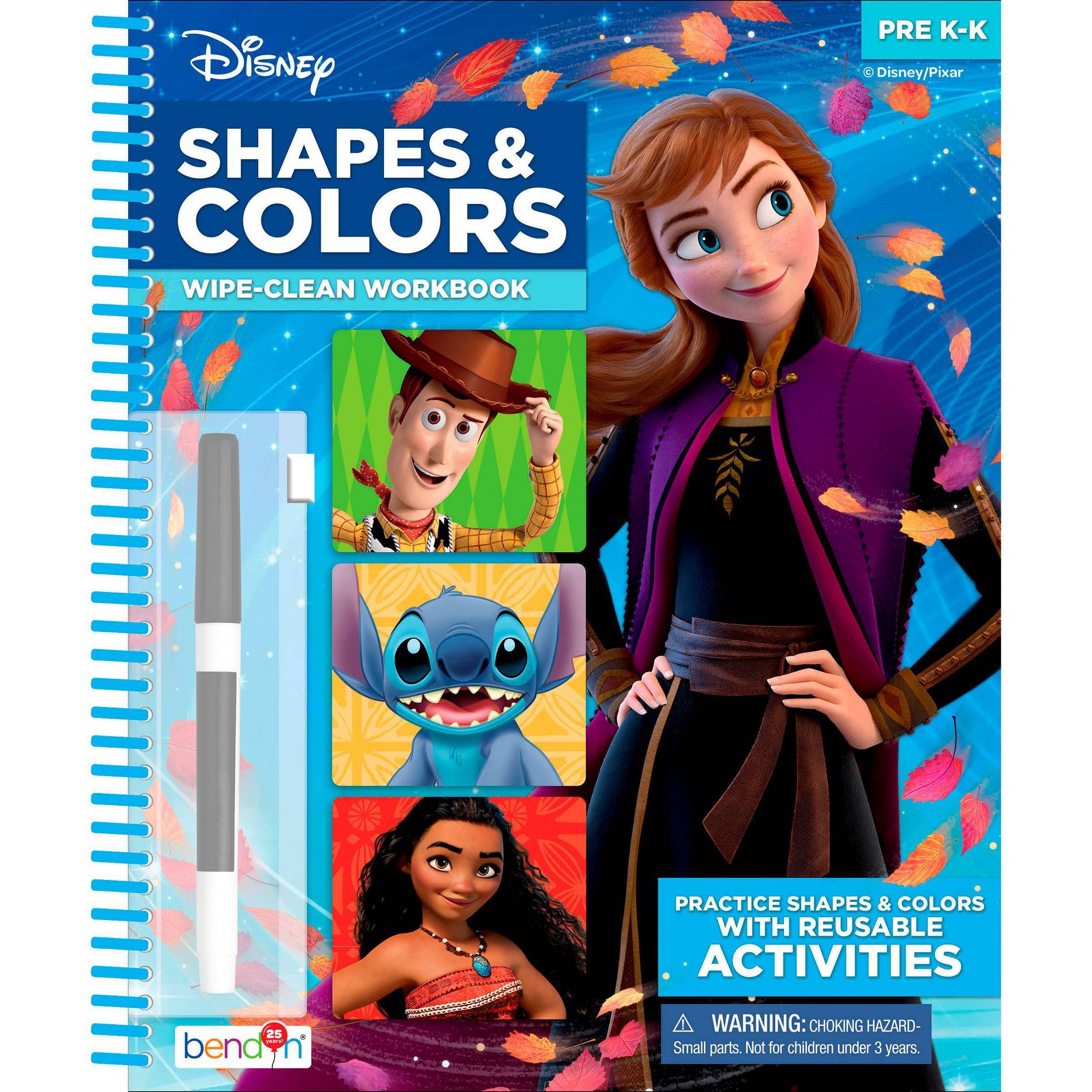 Disney Colors & Shapes Wipe-Clean Workbook