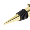 Unique Bargains Christmas Elf Bottle Stopper Zinc Alloy TPR Red White Green Black Gold Tone 1 Pc - 3 of 3