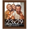 PosterPalooza | Simple Brown Picture Frame - UV Acrylic, Foam Board Backing, Hanging Hardware - 2 of 4