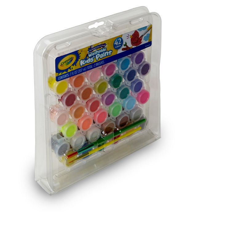 Crayola 42ct Washable Paint Set for Kids, 2 of 7