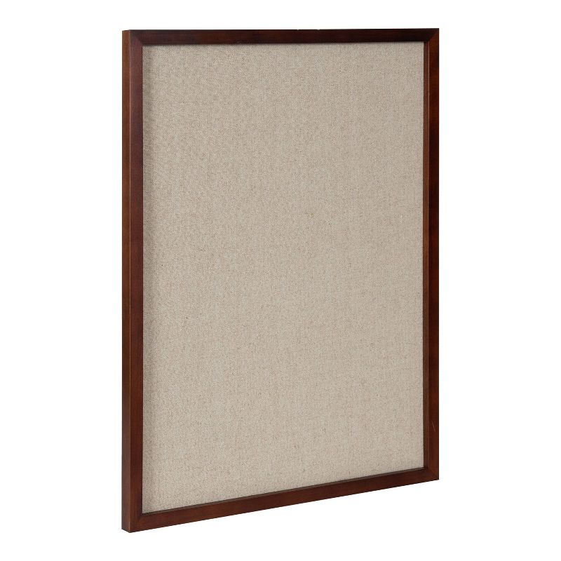 20&#34; x 26&#34; Hutton Framed Fabric Pinboard Walnut Brown - Kate &#38; Laurel All Things Decor, 1 of 9