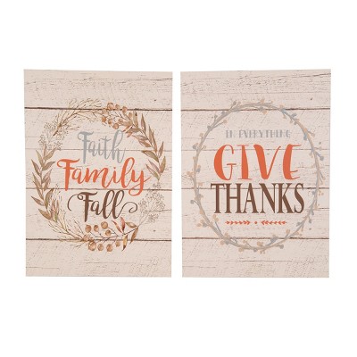 C&F Home Harvest Wall Art A/2