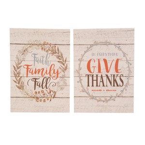 C&F Home Tan End Harvest Fall Thanksgiving Wall Art A/2 19 x 23.5 x 0.4 Inches. - 1 of 1