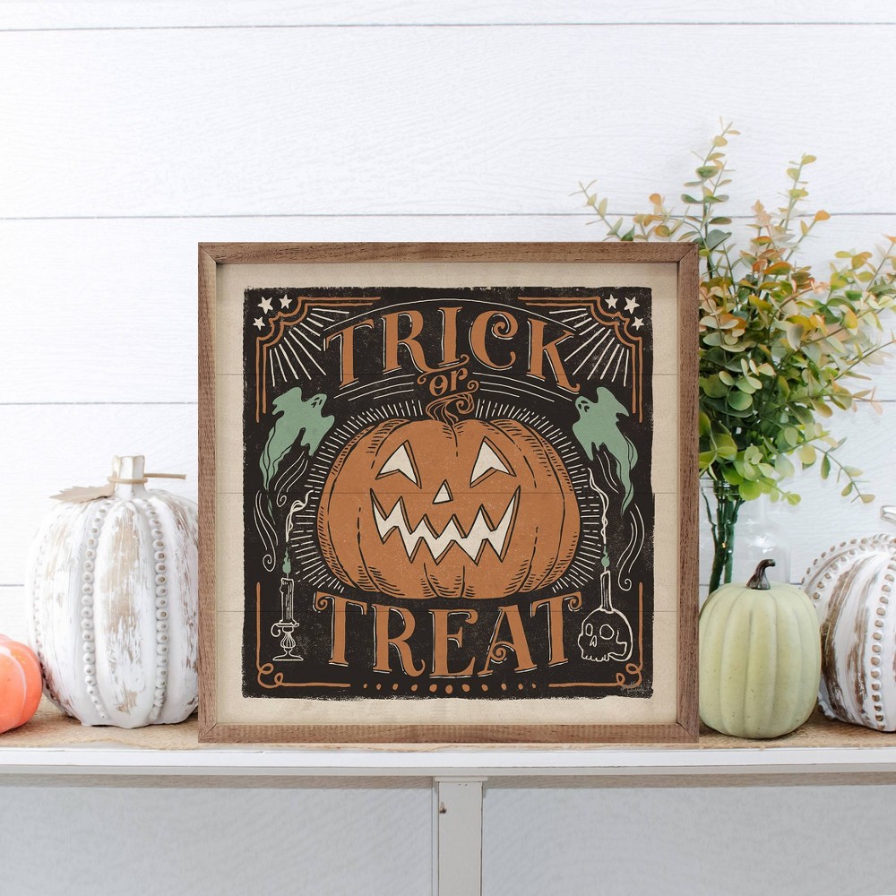 Photos - Other Decoration Kendrick Home 12"x12" Scaredy Cats II Trick Or Treat By Janelle Penner Wall Art