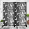 Urban Street-Style Black Steel Double-Sided Divider | 183H x 90W x 40D cm - 2 of 3