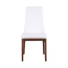 Chintaly,Modern Contour Back Upholstered Side Chair with Solid Wood Base - 2 Per Box - 4 of 4
