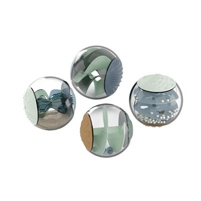 Kaplan Early Learning Rattle and Roll Sensory Ball - Set of 4