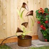 32"H Sullivans Cala Lily Water Fountain, Copper - 3 of 4