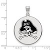 Black Bow Jewelry Sterling Silver East Carolina Pirates NCAA Extra Large Pendant - 2 of 3