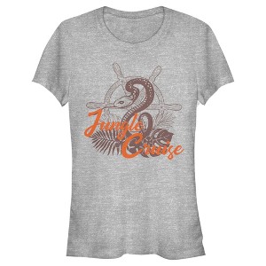 Juniors Womens Jungle Cruise Snake Logo T-Shirt - 1 of 4