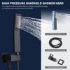 PAGED Shower Faucet Set Wall Mounted Rain Shower Head with 10" Rainfall Shower Head and Handheld Shower Faucet for Bathroom, Restroom - 2 of 4