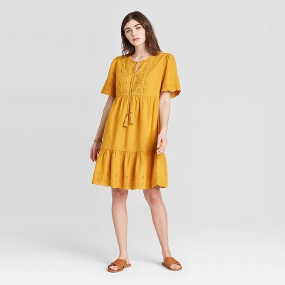 target mustard yellow dress