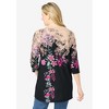 Woman Within Plus Size Watercolor Tunic - 3 of 4