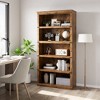 Acekool Farmhouse Bookcase with Storage, Wooden Bookshelf for Home Office, Living Room, Bedroom - 2 of 4
