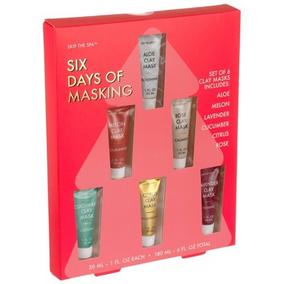 Jean Pierre Clay Face Mask Gift Set - 6pk