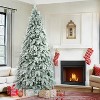 NicBex 7.5ft Prelit Snow Flocked Artificial Christmas Tree with 1200 Branch Tips and 400 LED Lights for Decorations, White - 4 of 4