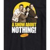 Men's Seinfeld A Show About Nothing Short Sleeve Graphic T-Shirt - Black - 1X Big and Tall - 2 of 4