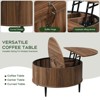 Brafabhome Round Lift Top Coffee Table with Storage, 31.5" Flip-top Fluted Cocktail Table, Mid-Century Modern Center Table for Living Room - 4 of 4