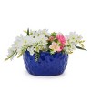 Syemin Planters 3 Pieces Ceramic Planter Pot with Drainage Hole, Modern Flowerpot for Patio, Garden or Windowsills, Blue, 14.96"*14.96"*7.48" - 4 of 4