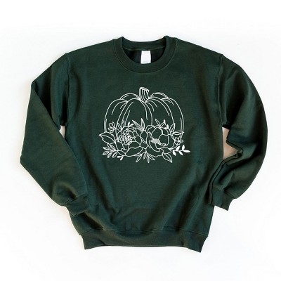 Simply Sage Market Women's Graphic Sweatshirt Floral Pumpkin