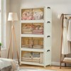 Stackable Storage Bins, Plastic Bins for Storage with Lids, Plastic Storages Drawers, Foldable Collapsible Closet Organizers - 3 of 4