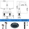 Bathroom Vanity Sink Faucets with 2-Handle Design, Pop-up Drain, and Supply Hoses, Classic Finish - 4 of 4