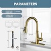 WOWOW Single Handle Pull Down Sprayer Kitchen Faucet - image 4 of 4