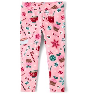 The Children's Place Baby Girls Holiday Winter Warm Leggings - 1 of 4