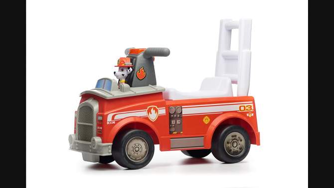 Nick Jr. Paw Patrol Marshall Fire Truck Kids&#39; Ride-On with Lights, Sounds, Storage and Walking Bar, 2 of 5, play video
