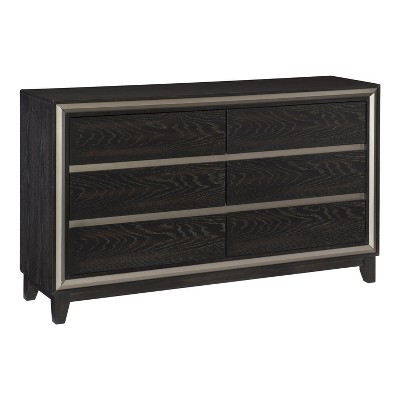 Nicbex Dresser For Bedroom,chest Of Drawers With Grooves Cutouts Pulls ...