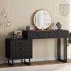 Vanity Desk with Mirror and Lights, Small Makeup Vanity with 5 Drawers for Bedroom - 4 of 4