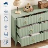 Modern Fluted Dresser, 3/5/6/7 Drawer Wood Dresser for Bedroom, Modern Chest of Drawers, Storage Organizer Cabinet for Living Room, Entryway - 3 of 4