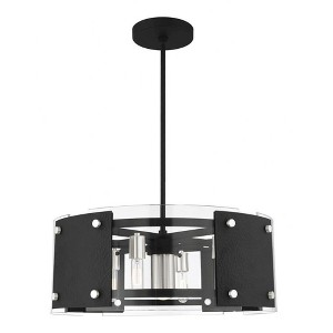 Livex Lighting Barcelona 6 - Light Chandelier in  Black/Brushed Nickel - 1 of 4
