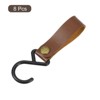 Unique Bargains PU Leather Strap Camping Outdoor S-shaped Hooks and Hangers 8 Pcs - 3 of 4