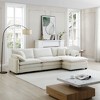 Oversized 115.34" Corduroy Modular L-Shaped Sectional Sofa with Double-Layer Cushions and Ottomans, 4-Piece Free combination Sofa - 3 of 4