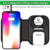 HTUTWOO 3 in 1 Charger for Apple Products, Travel iPhone and Apple Watch Charger Foldable, Charging Station for iPhone AirPods, iWatch - 2 of 4