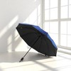 Unique Bargains Umbrella 10-rib Solid Color Sun Protection Impact Cloth Vinyl 42.52"x29.13" 1 Pcs - 2 of 4