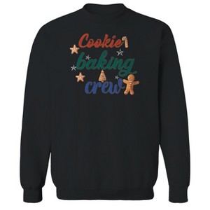 Rerun Island Men's Christmas Cooking Baking Crew Long Sleeve Graphic Cotton Sweatshirt - 1 of 1